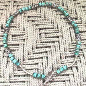 Gorgeous Genuine Arizona Turquoise & Silver Choker